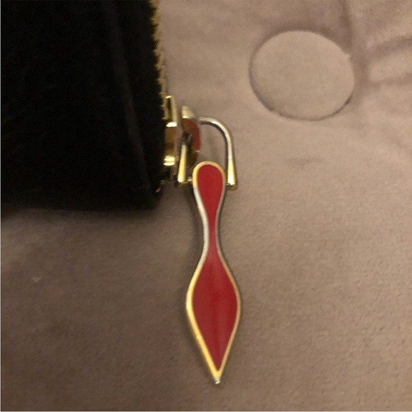 Christian Louboutin Black Wallet with Gold Studs - Picture 4 of 6